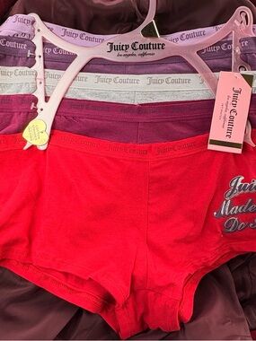 Juicy Couture Boyshorts 5-Pack Size Large